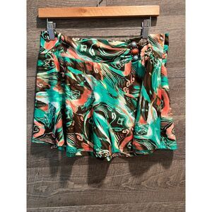 Becca By Rebecca Virtue Swim Suit Cover Skirt Size M/L